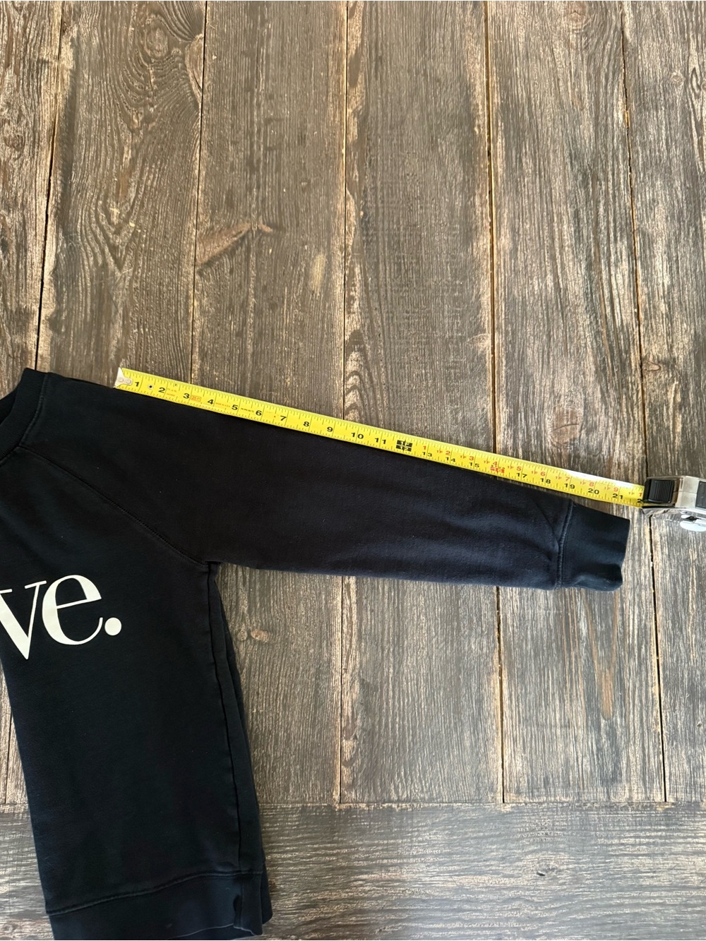 J.Crew Black "Love." Graphic Cotton Crewneck Sweatshirt Pullover XS (Fits XXS/XS - Picture 8 of 9